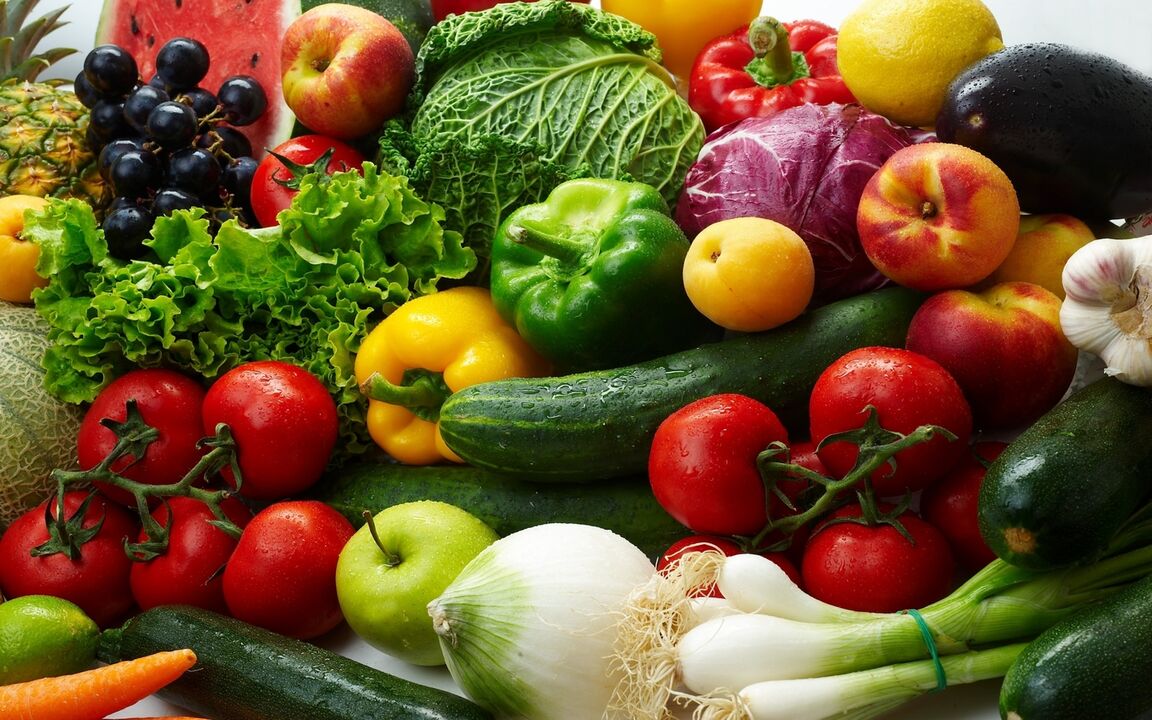 fruit en groenten voor jicht