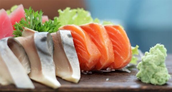 Volgens het Japanse dieet kun je vis eten, maar zonder zout